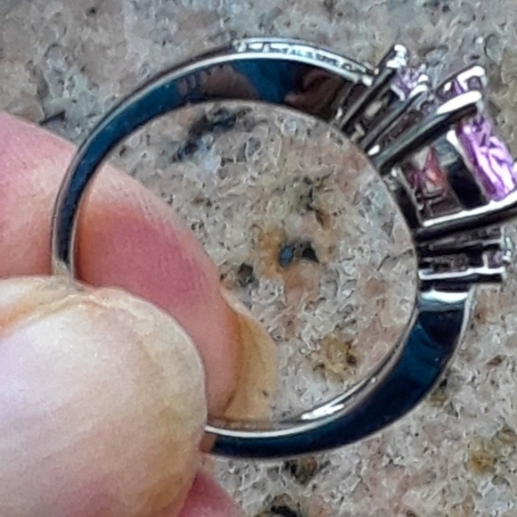 🍒NWT! Pale Pink Kunzite + White Sapphire .925 - Picture 4 of 6